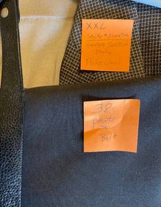 lot 433 image: Sergio Savitini Italian Wool Suit & Sweater w Dress Pants & Belt