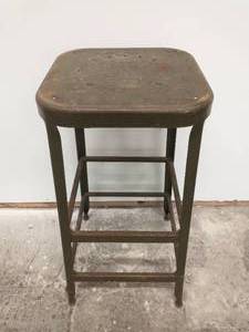 Tall Metal Workshop Stool