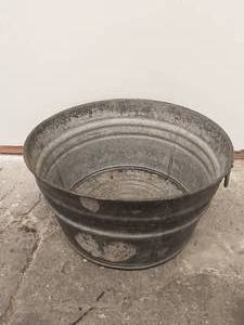 Large Galvanized Bucket