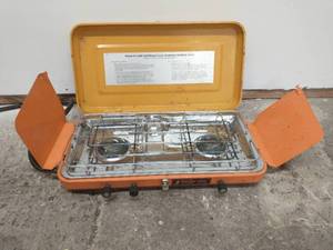 Vintage Sears Deluxe Three Burner Propane Stove