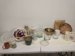 Collection Of Glassware And Home Dcor