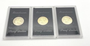 Uncirculated Three Eisenhower 1974 Uncirculated Half Dollars