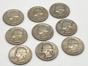 9 Quarter Silver Coins
