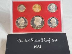 Uncirculated 1981 United States Proof Set