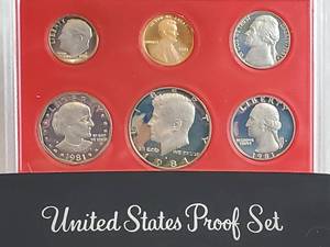 Uncirculated 1981 United States Proof Set