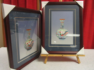 ASIAN SILK EMBROIDERY ART, FRAMED - NEW