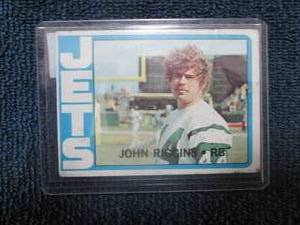 lot 506 image: 1972 Topps John Riggins Rookie Card...