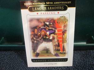 lot 545 image: Daunte Culpepper Cards...