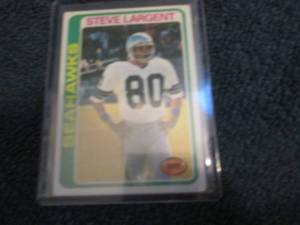 lot 546 image: 1978 Topps Steve Largent Card...
