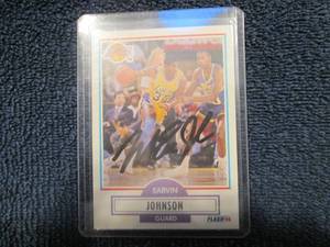 lot 550 image: Magic Johnson Autograph Card w Cer...