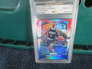 lot 583 image: 2019 Prizm Anfernee Hardaway Grad 1...