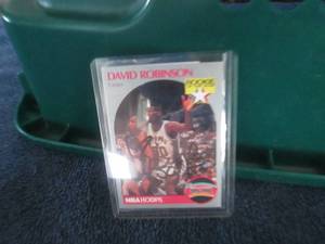 lot 601 image: David Robinson Autograph Card Certi...