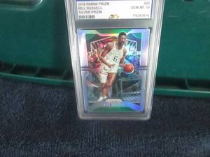 lot 602 image: 2019 Bill Russell Prizm Five Star G...