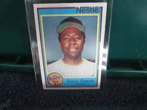 lot 607 image: Hank Aaron Cards...