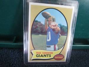lot 615 image: 1970 Fran Tarkenton Card...