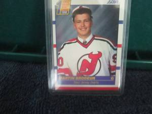 lot 616 image: Martin Brodeur Rookie Card...