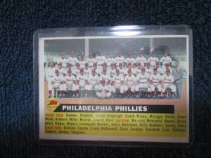 lot 629 image: 1956 Topps Philadelphia Phillies Te...