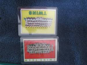 lot 632 image: Topps Minnesota Twins Team Cards...