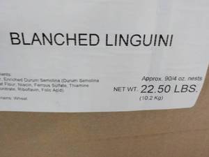 lot 51 image: 22.5 lb. Box Frozen Blanched Lingui...