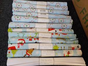 lot 6 image: Lot of 12 - 18 x 21 Fat Quarters...