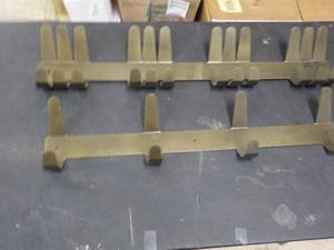 lot 44 image: 4 - 23 long Hammered Steel Wall Ho...