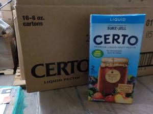 lot 120 image: 2 Cases 16 - 6 oz Boxes Certo Liqui...