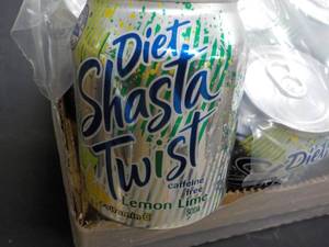 lot 130 image: 2 -24 packs 8 oz Cans Diet Shasta T...