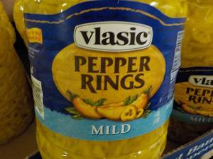 lot 165 image: Gallon Jars Vlasic Pepper Rings Mil...