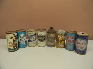 lot 23 image: VINTAGE BEER CAN SET INCLUDING NORTHERN BEER CONE TOP CAN - COOL SET - SEE PICTURES