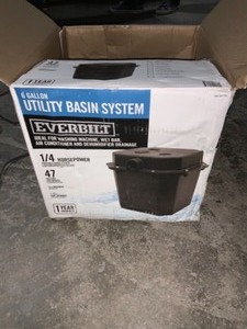 EVERBILT 14 HP PRE-PLUMBED SINK TRAY SYSTEM SUMP PUMP. SEE PICTURES