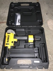 DEWALT 18-GAUGE PNEUMATIC CORDED BRAD NAILER. SEE PICTURES