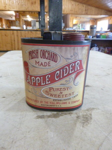 Fresh Orchard Apple Cider Metal Can