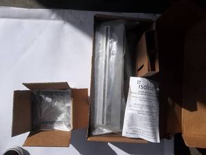 Edge Lit Neon Exit Sign-New In Box & Panel Adapter
