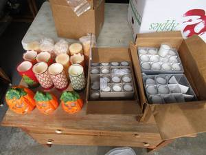 Lot Of Votives & Seasonal Candle Holders