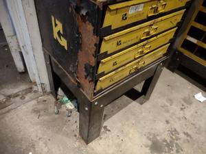 lot 156 image: Cabinet with (4) Parts Drawers & Ha...