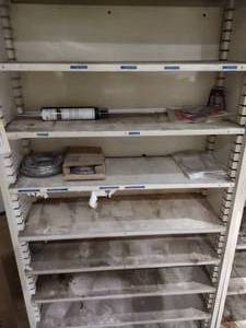 lot 161 image: (3) Shelf Units with Contents...