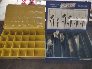 lot 163 image: (2) Parts Bins with Hardware...