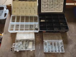 lot 164 image: (2) Parts Bins with Cotter Pins...