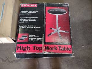 lot 171 image: Craftsman High Top Work Table...