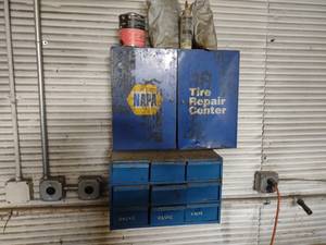 lot 175 image: (2) Cabinets with Tire RepairMount...