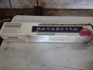 lot 178 image: Beta Brite Electronic Sign...