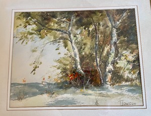 lot 105 image: Hedy D. Dawson Watercolor Painting