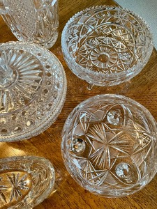lot 109 image: Cute Cut and Pressed Glass Items