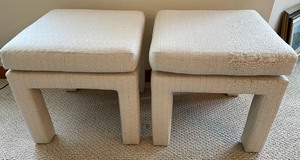 lot 18 image: Pair of Drexel Contemporary Classics Footstools