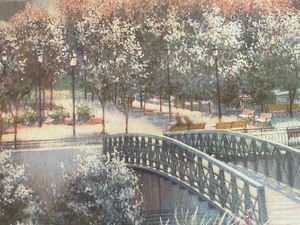 lot 17 image: Minneapolis Skyline Print by Barbara Hails