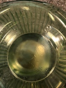 lot 56 image: Vintage Green Hoosier Glass Canister