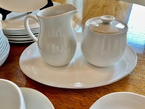 lot 87 image: Delightful White Dishware
