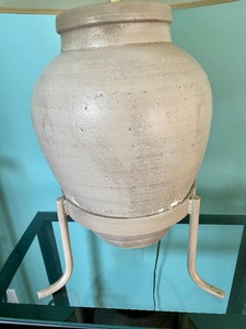 lot 181 image: Beige Lamp with a Stand
