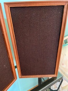 lot 186 image: Pair of Two-Way 8 Acoustic Suspension System Speakers
