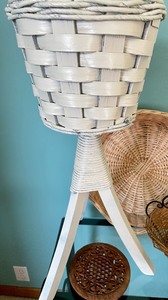 lot 183 image: Wicker Plant Stand and More